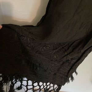 Black one size wrap pant